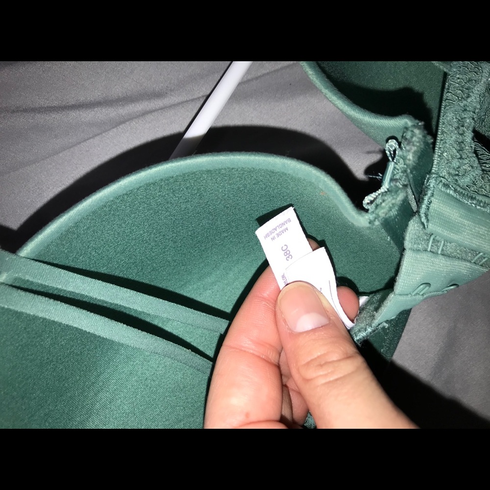 Sea foam green bra